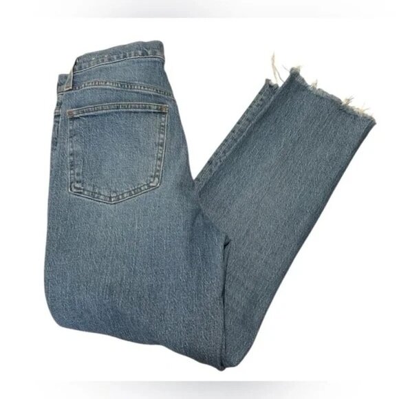 Curvy Super High Waisted Ripped Hem Slim Jeans size 4 R - Picture 3 of 10